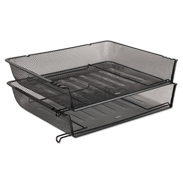 Rolodex™ Mesh Stacking Side Load Tray, 1 Section, Letter Size Files, 14.25" X 10.13" X 2.75", Black freeshipping - TVN Wholesale